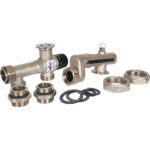 STOUT SDG-0120-005010 STOUT Насосно-смесительный узел с термостатическим клапаном 20-55°C, без насоса — фото 1