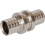 STOUT SFA-0003-002002 STOUT Муфта соединительная равнопроходная 20х2,0 никелированная для труб из сшитого полиэтилена аксиальный — фото 2
