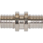 STOUT SFA-0003-002002 STOUT Муфта соединительная равнопроходная 20х2,0 никелированная для труб из сшитого полиэтилена аксиальный — фото 4