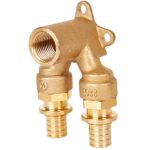 STOUT SFA-0039-001612 STOUT Проточный настенный угольник 16×1/2 для труб из сшитого полиэтилена — фото 1