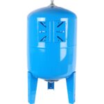 STOUT STW-0002 Расширительный бак, гидроаккумулятор 100 л. вертикальный (цвет синий) — фото 3