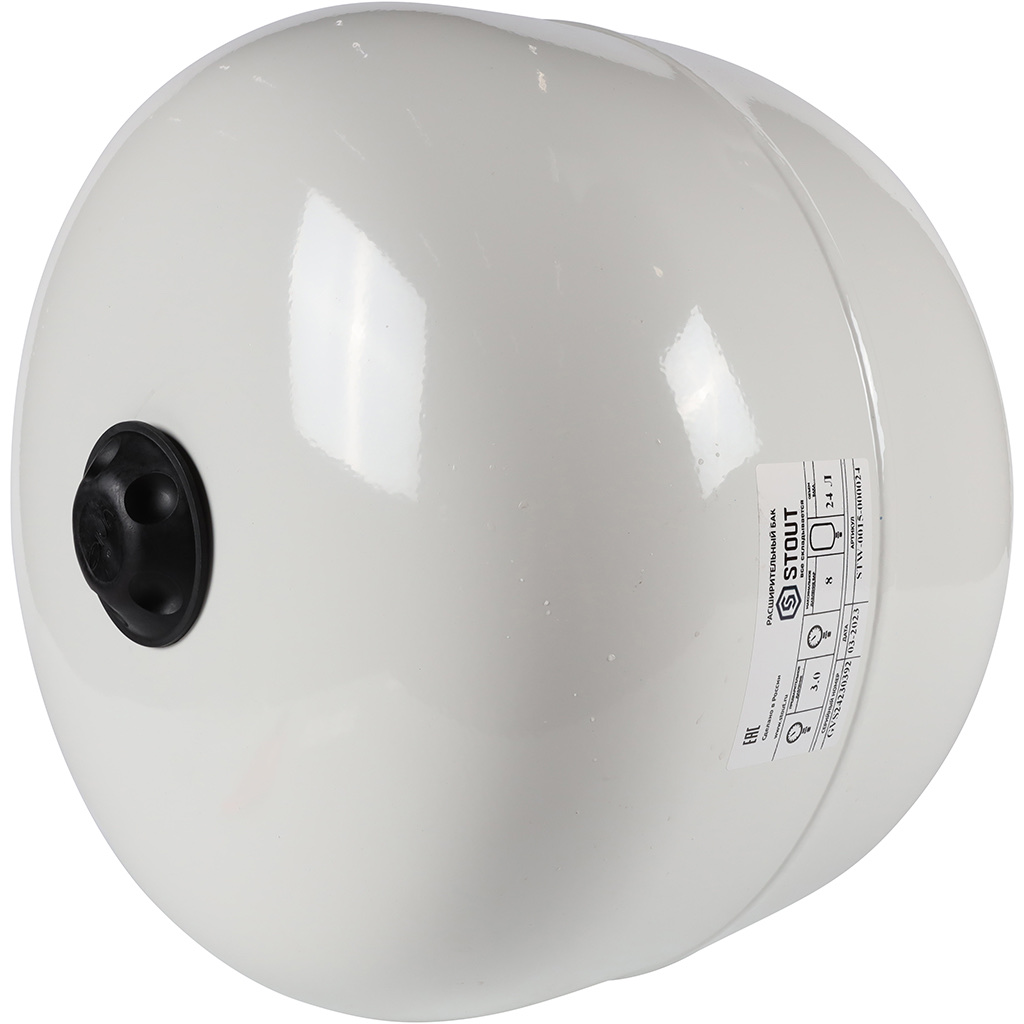 STOUT STW-0015-000024 расширительный бак, для ГВС 24 л. вертикальный (цвет белый) — фото 3