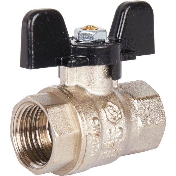 STOUT SVB Кран шаровой стандартнопроходной, ВР/ВР, ручка бабочка 1/2″