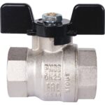 STOUT SVB Кран шаровой стандартнопроходной, ВР/ВР, ручка бабочка 1″ — фото 4