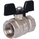 STOUT SVB Кран шаровой стандартнопроходной, ВР/ВР, ручка бабочка 3/4″ — фото 1