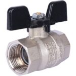 STOUT SVB Кран шаровой стандартнопроходной, ВР/ВР, ручка бабочка 3/4″ — фото 2
