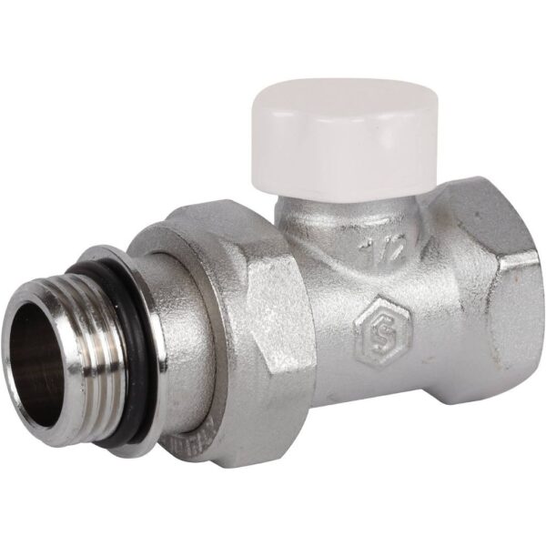 STOUT SVL Клапан запорно-балансировочный прямой 1/2″ (с дополнительным уплотнением)