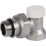 STOUT SVL Клапан запорно-балансировочный угловой 1/2″ (с дополнительным уплотнением) — фото 1