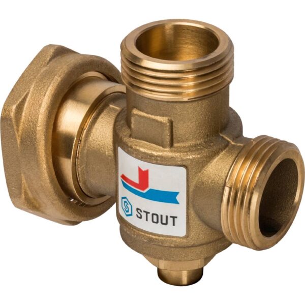 STOUT SVM-0050 Термостатический смесительный клапан G 1 M-G 1 1/2 F-G 1 M 70°С