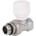 STOUT SVR Клапан ручной терморегулирующий прямой 1/2″ (с дополнительным уплотнением) — фото 1