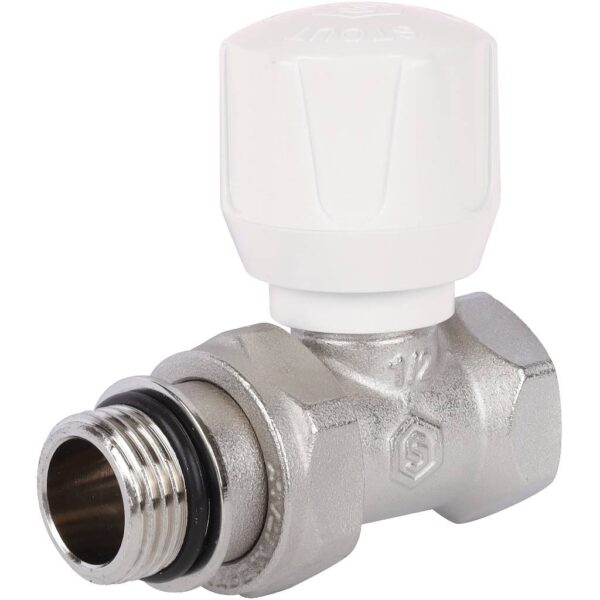 STOUT SVR Клапан ручной терморегулирующий прямой 1/2″ (с дополнительным уплотнением)
