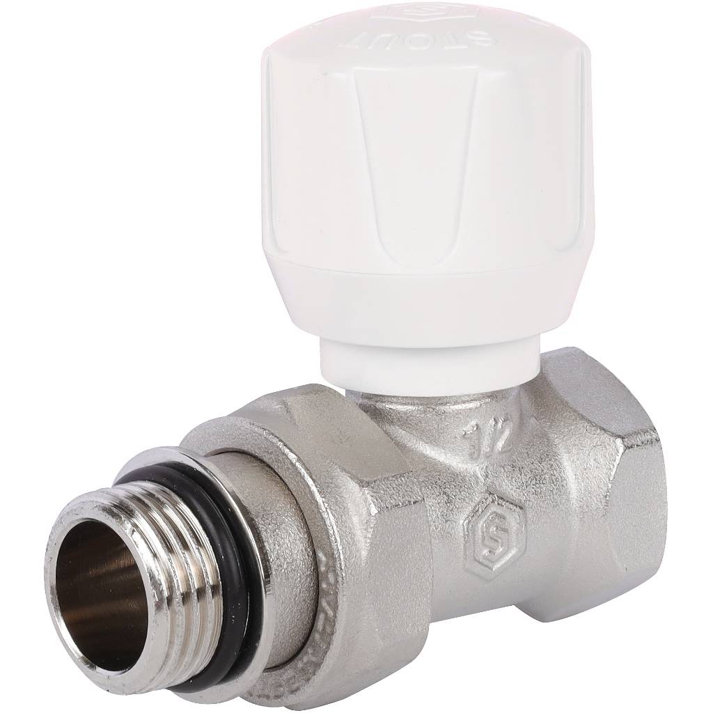 STOUT SVR Клапан ручной терморегулирующий прямой 1/2″ (с дополнительным уплотнением)