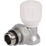 STOUT SVR Клапан ручной терморегулирующий угловой 1/2″ (с дополнительным уплотнением) — фото 1