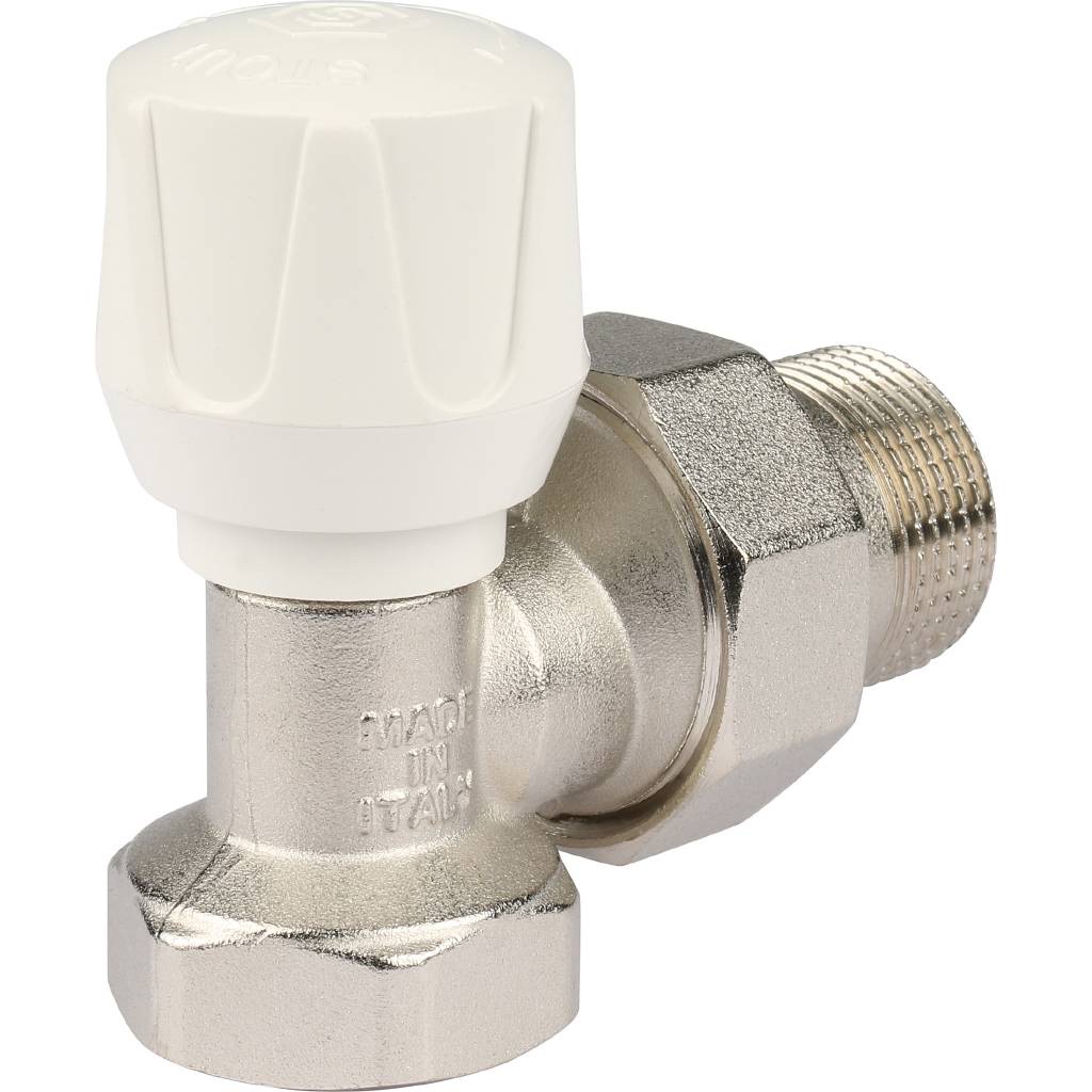 STOUT SVR Клапан ручной терморегулирующий, угловой 3/4″ — фото 4