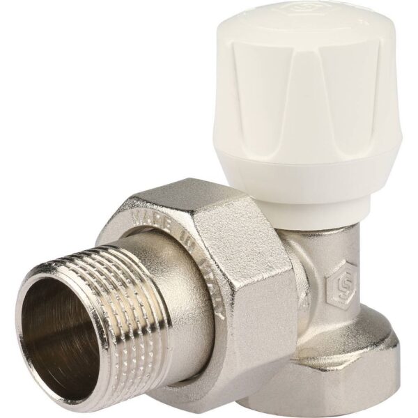 STOUT SVR Клапан ручной терморегулирующий, угловой 3/4″