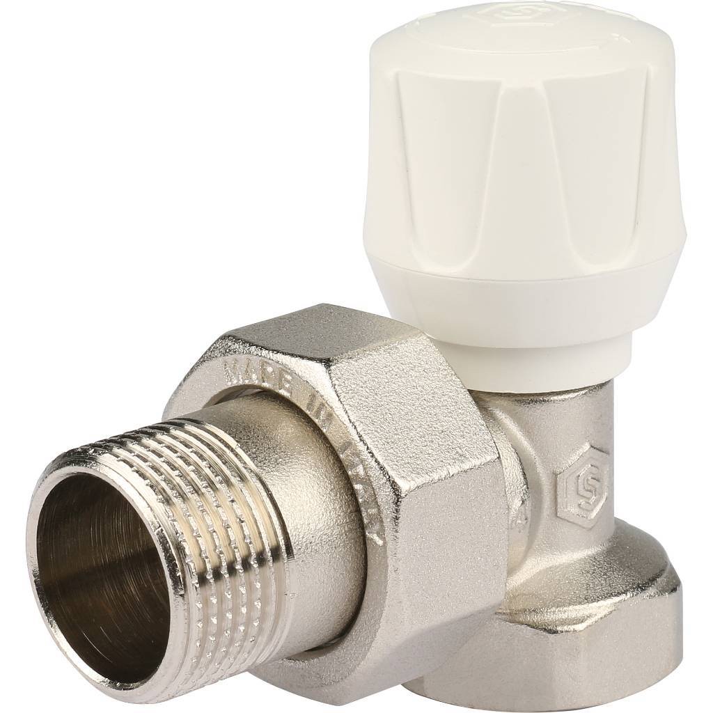 STOUT SVR Клапан ручной терморегулирующий, угловой 3/4″
