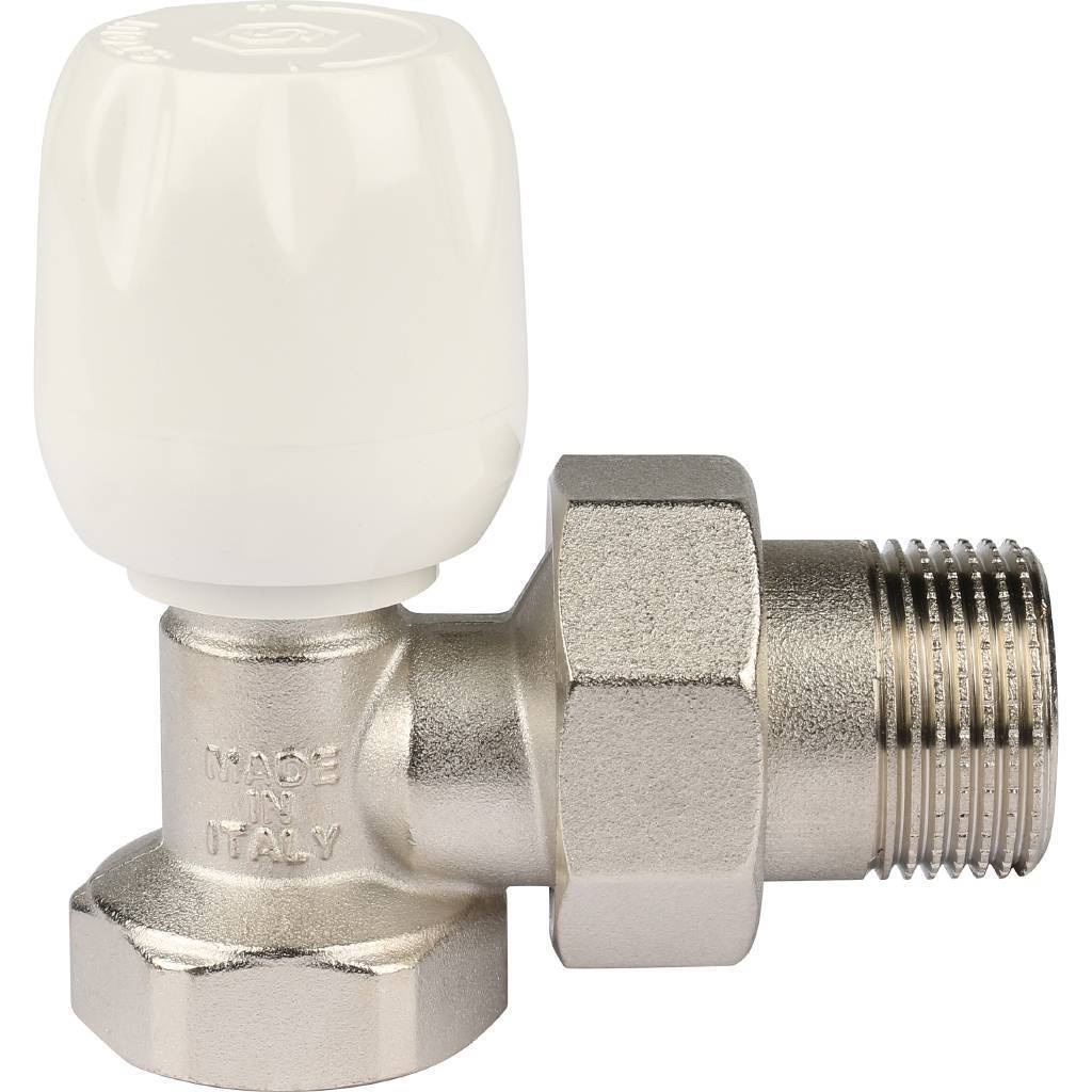 STOUT SVRs Клапан ручной терморегулирующий с неподъемным шпинделем, угловой 3/4″ — фото 3