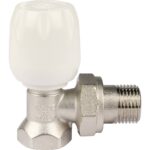 STOUT SVRs Клапан ручной терморегулирующий с неподъемным шпинделем, угловой 1/2″ — фото 3