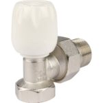 STOUT SVRs Клапан ручной терморегулирующий с неподъемным шпинделем, угловой 3/4″ — фото 4