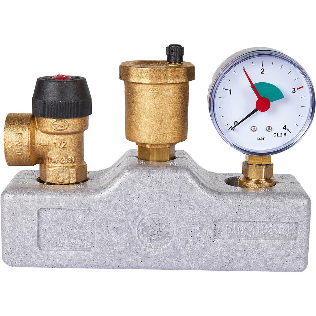 STOUT SVS-0040-055032 STOUT Группа безопасности котла (до 50 кВт) (в теплоизоляции) (503.528) — фото 2