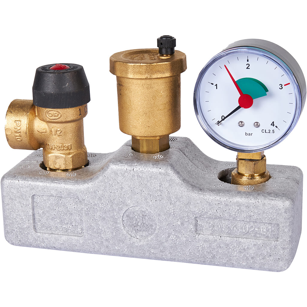 STOUT SVS-0040-055032 STOUT Группа безопасности котла (до 50 кВт) (в теплоизоляции) (503.528)