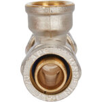 STOUT Тройник-переходник с внутренней резьбой 1/2 х20 для металлопластиковых труб винтовой — фото 3