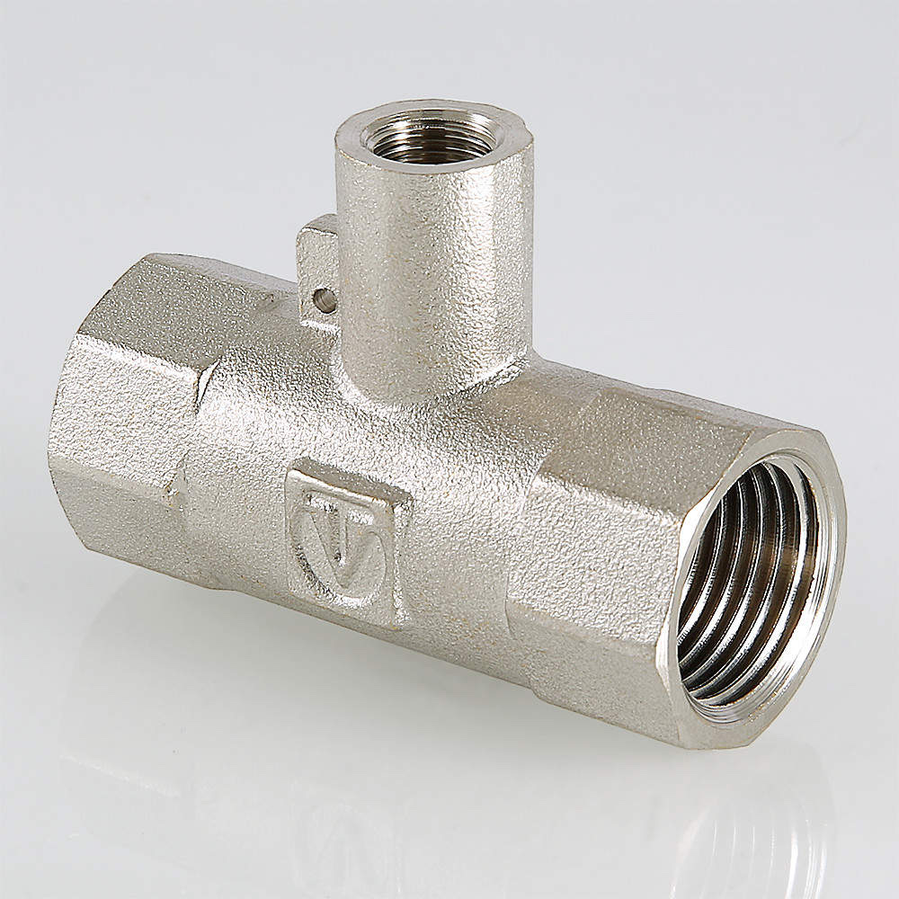 Тройник для подключения датчика температуры 3/4″ х M10 х 3/4″ VTr.250.N.0005 — фото 2