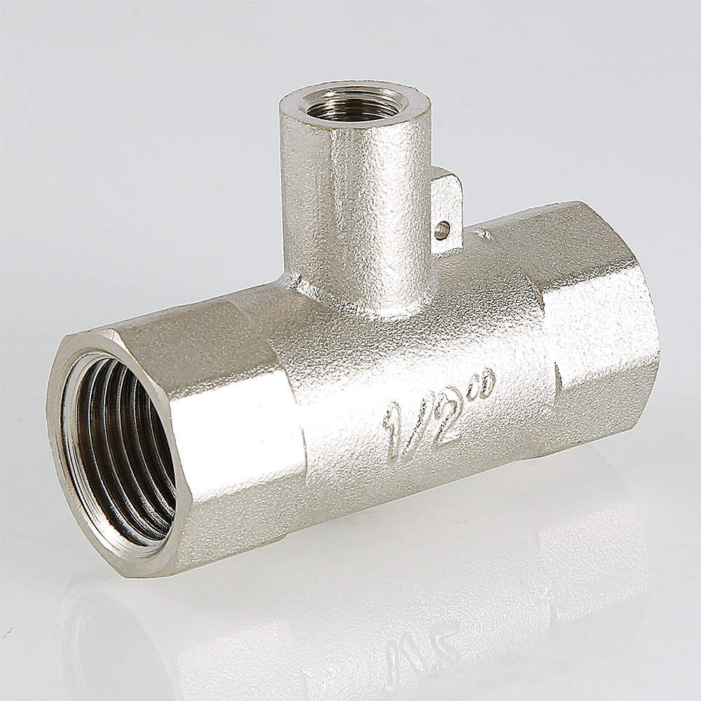 Тройник для подключения датчика температуры 3/4″ х M10 х 3/4″ VTr.250.N.0005 — фото 4