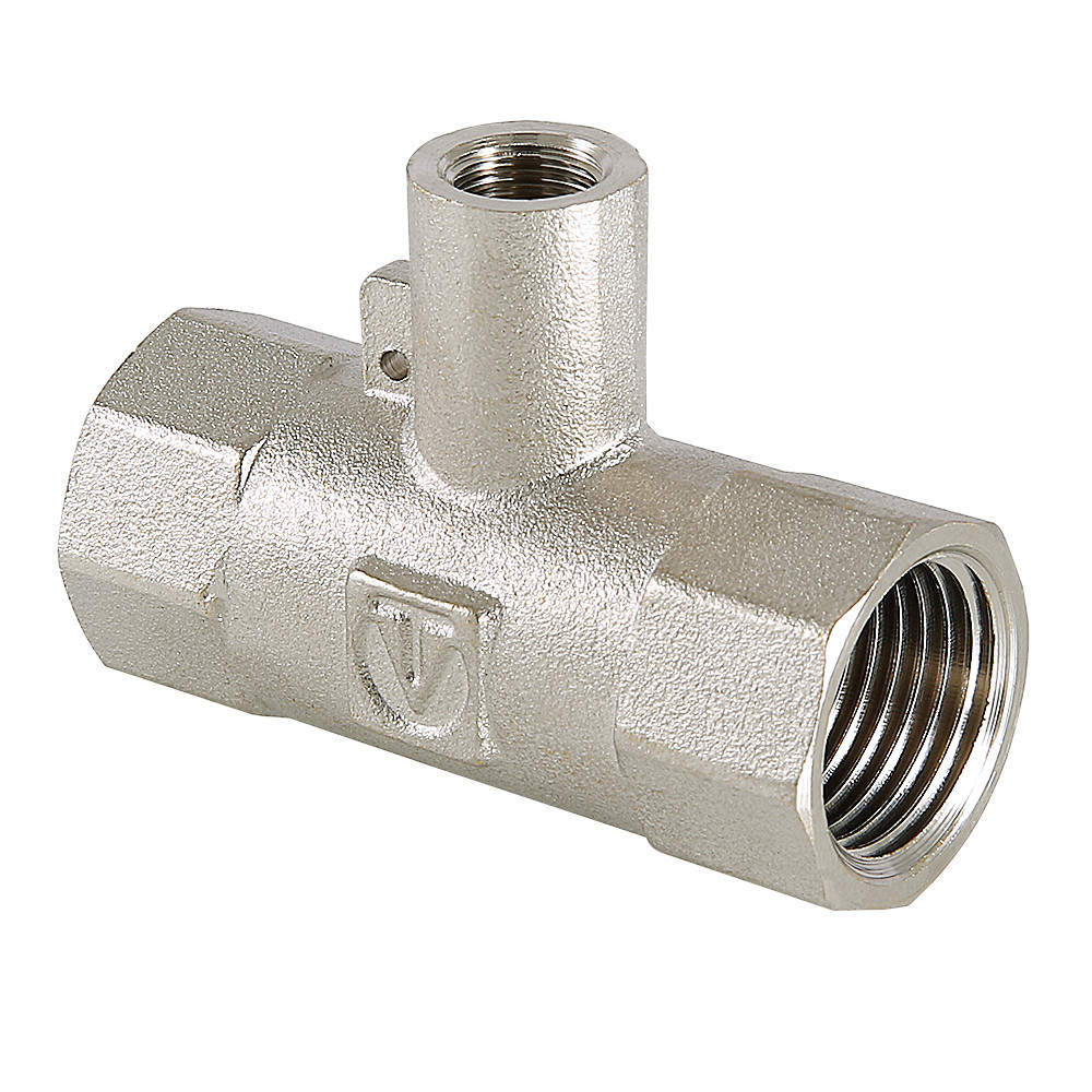 Тройник для подключения датчика температуры 3/4″ х M10 х 3/4″ VTr.250.N.0005